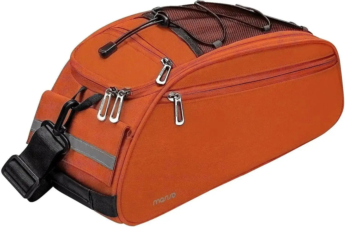 MOSISO Waterproof Bike Rack Bag – 12L Rear Seat Trunk Pannier with Shoulder StrapEvolveRide
