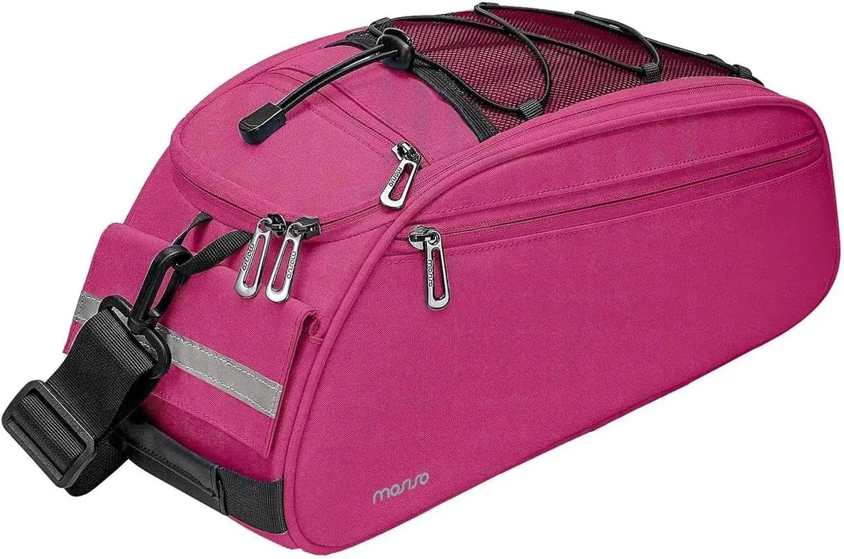MOSISO Waterproof Bike Rack Bag – 12L Rear Seat Trunk Pannier with Shoulder StrapEvolveRide