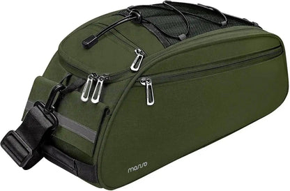 MOSISO Waterproof Bike Rack Bag – 12L Rear Seat Trunk Pannier with Shoulder StrapEvolveRide