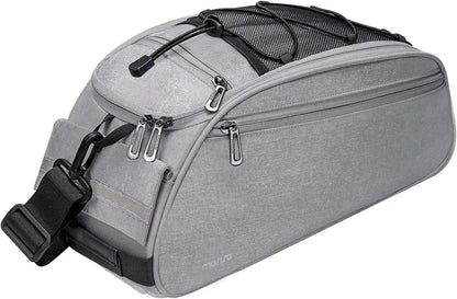 MOSISO Waterproof Bike Rack Bag – 12L Rear Seat Trunk Pannier with Shoulder StrapEvolveRide