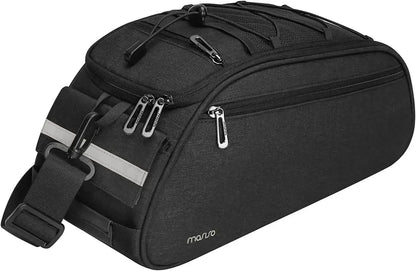 MOSISO Waterproof Bike Rack Bag – 12L Rear Seat Trunk Pannier with Shoulder StrapEvolveRide