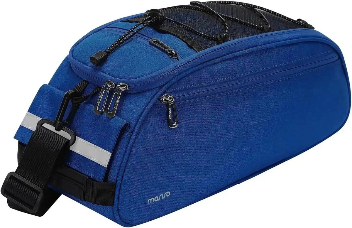 MOSISO Waterproof Bike Rack Bag – 12L Rear Seat Trunk Pannier with Shoulder StrapEvolveRide