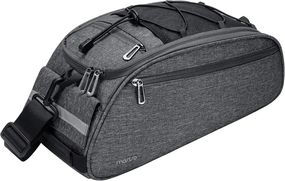 MOSISO Waterproof Bike Rack Bag – 12L Rear Seat Trunk Pannier with Shoulder StrapEvolveRide