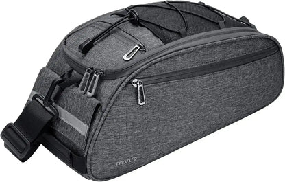 MOSISO Waterproof Bike Rack Bag – 12L Rear Seat Trunk Pannier with Shoulder StrapEvolveRide