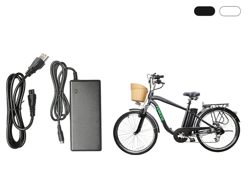 NAKTO Electric Bike Charger – Compatible with Camel, Elegance, Cruiser, Classic, Fashion, Mini Cruiser, Pony, City StrollerElectronics > Electronics Accessories > Power > Power Adapters & ChargersEvolveRide