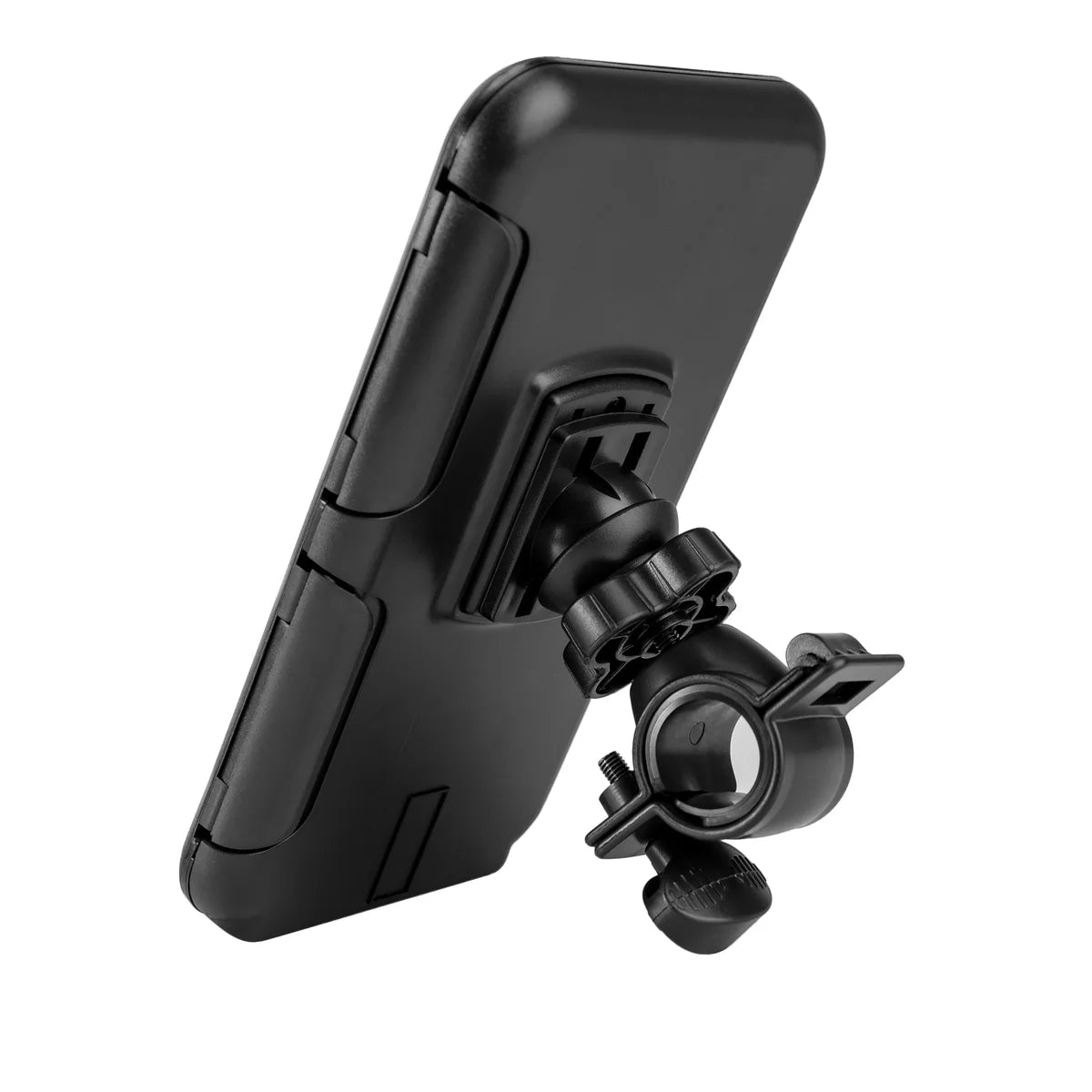NAKTO phone mount attached to bike handlebar with phone secured