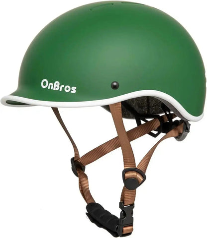 OnBros Retro Adult Bike Helmet – Low-Profile Urban Cycling & Skateboarding HelmetEvolveRide