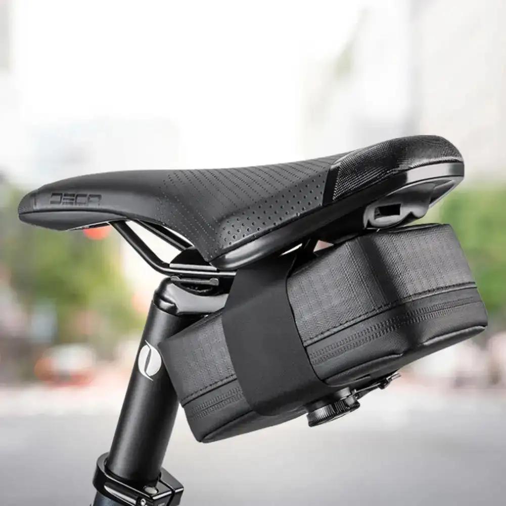 PU Bike Seat Bag – Waterproof Under Seat Saddle Bag with Multi-CompartmentsEvolveRide