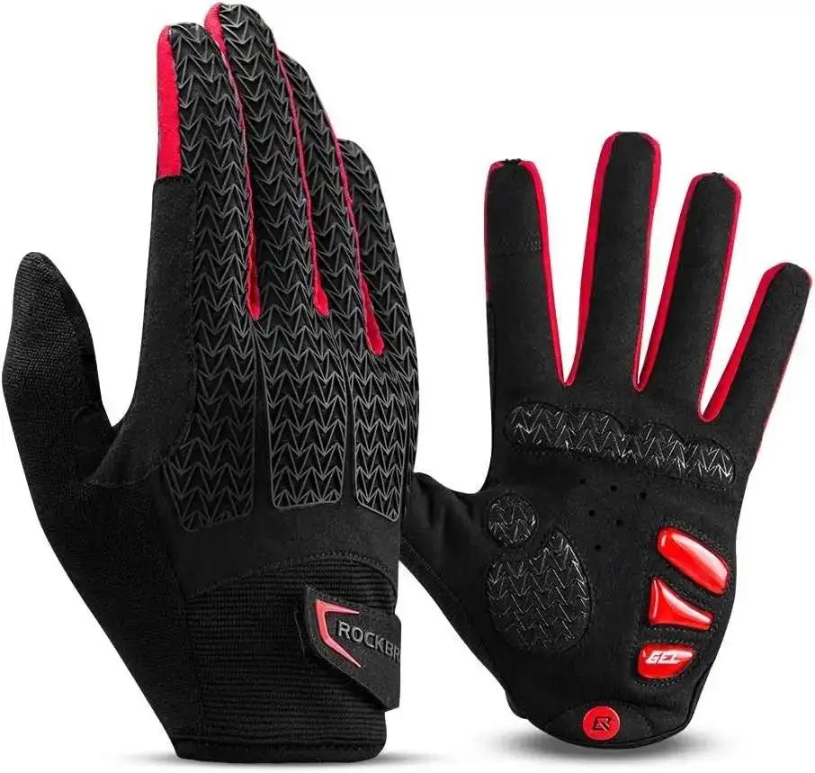 ROCKBROS Winter Cycling Gloves – Half Finger Shock-Absorbing Gel & SBR Pads, Breathable Anti-Slip GlovesEvolveRide
