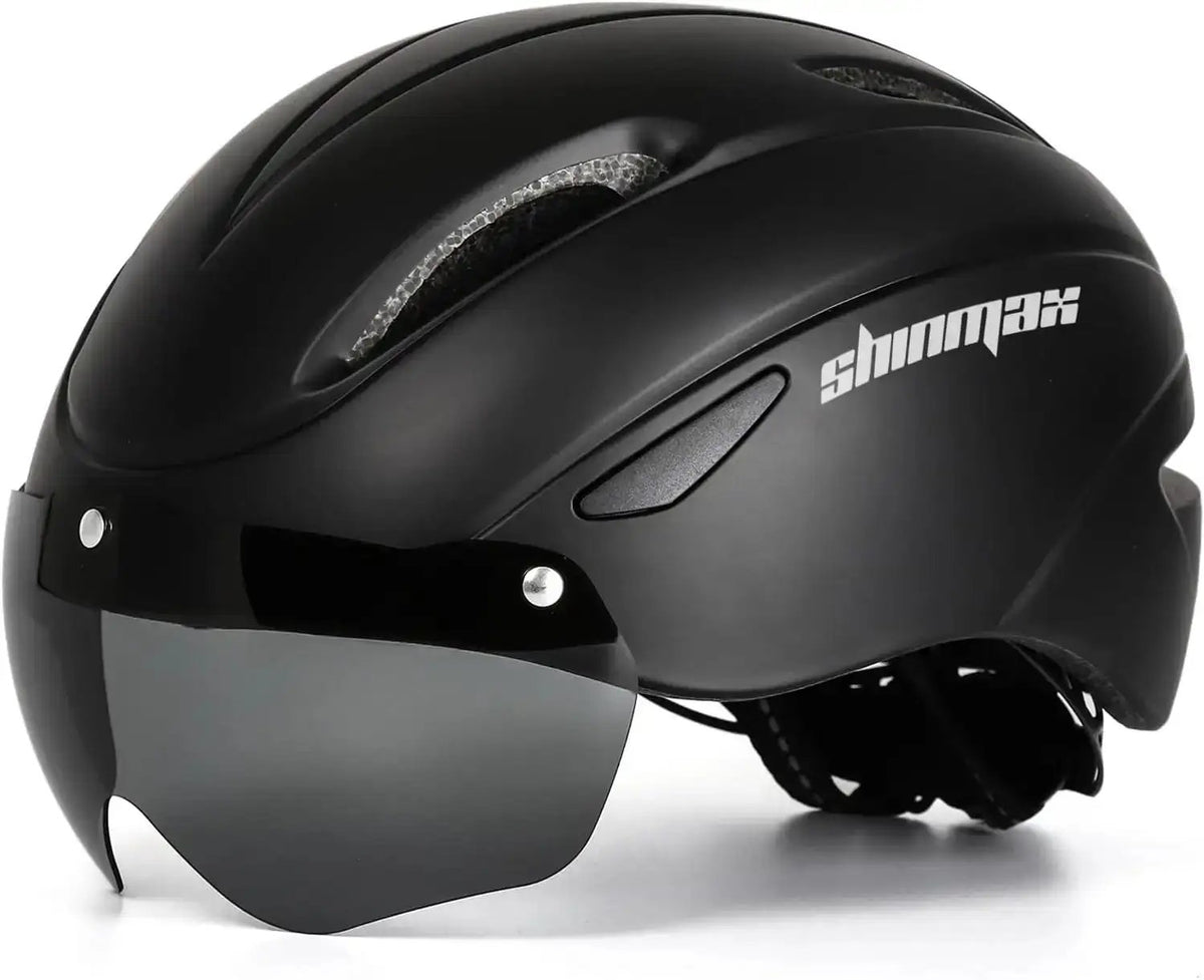 Shinmax Adult Bike Helmet with Detachable Magnetic Goggles – Lightweight Road & MTB Cycling HelmetEvolveRide