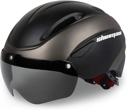 Shinmax Adult Bike Helmet with Detachable Magnetic Goggles – Lightweight Road & MTB Cycling HelmetEvolveRide