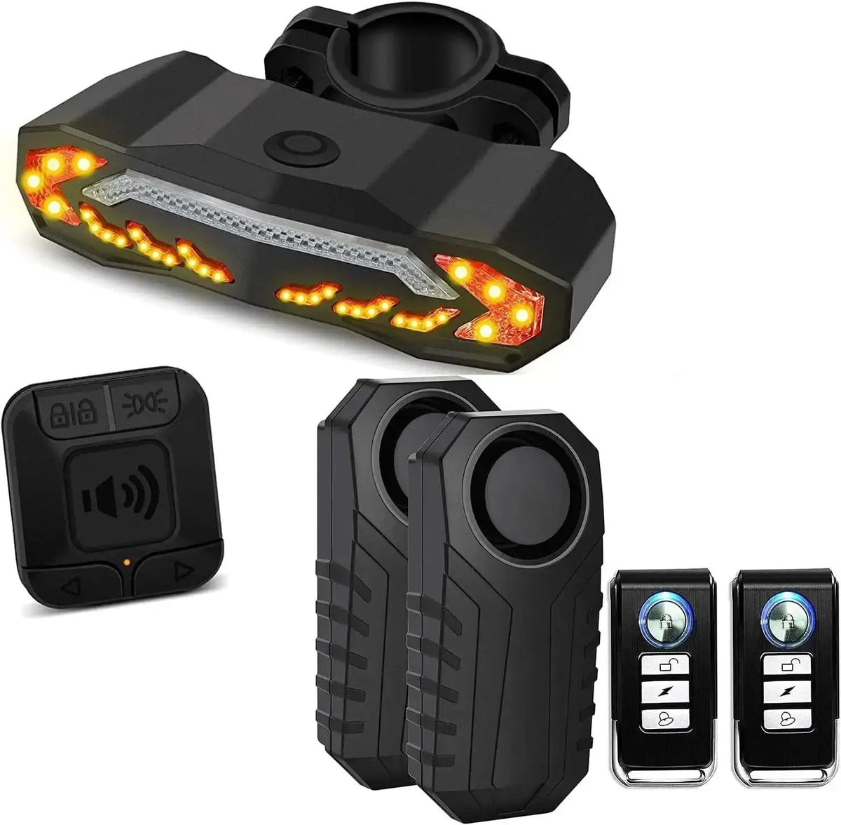 Smart Bike Tail Light with Turn Signals & Alarm – 2 PackEvolveRide