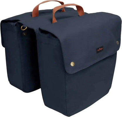 TOURBON Canvas Bike Pannier Bag – Waterproof Roll-Up Rear Rack Saddlebag (24L)EvolveRide