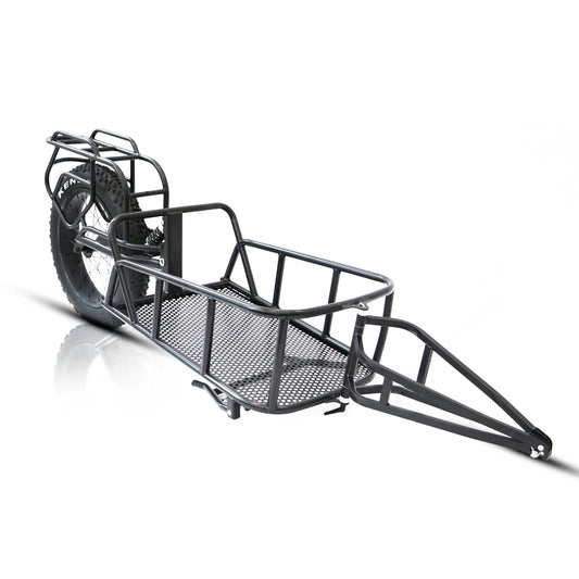 EUNORAU Single Wheel Cargo Trailer – Heavy-Duty Fat Tire Bike Trailer