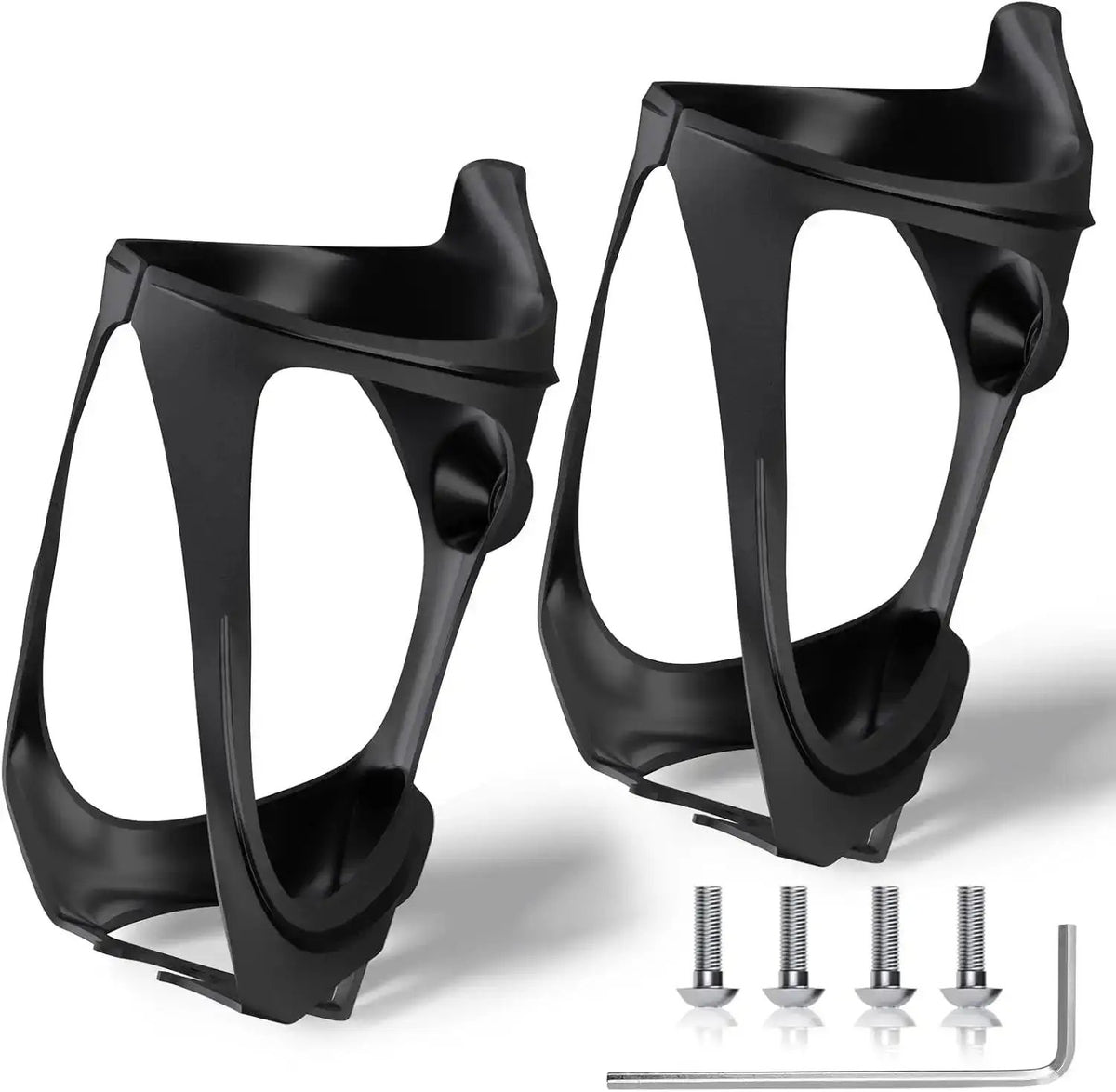 Ultralight Bike Water Bottle Holder – 2-Pack Resin Cages with ScrewsEvolveRide