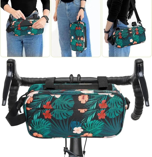 Waterproof Handlebar Bag with Shoulder Strap – 2.5L CapacityEvolveRide